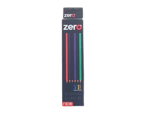 6 colour zero color pencil 40g