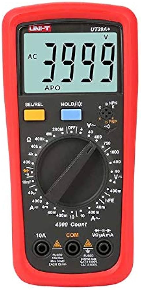 UNI-T UT39C+ Digital Multimeter Auto Range with LCD Backlight